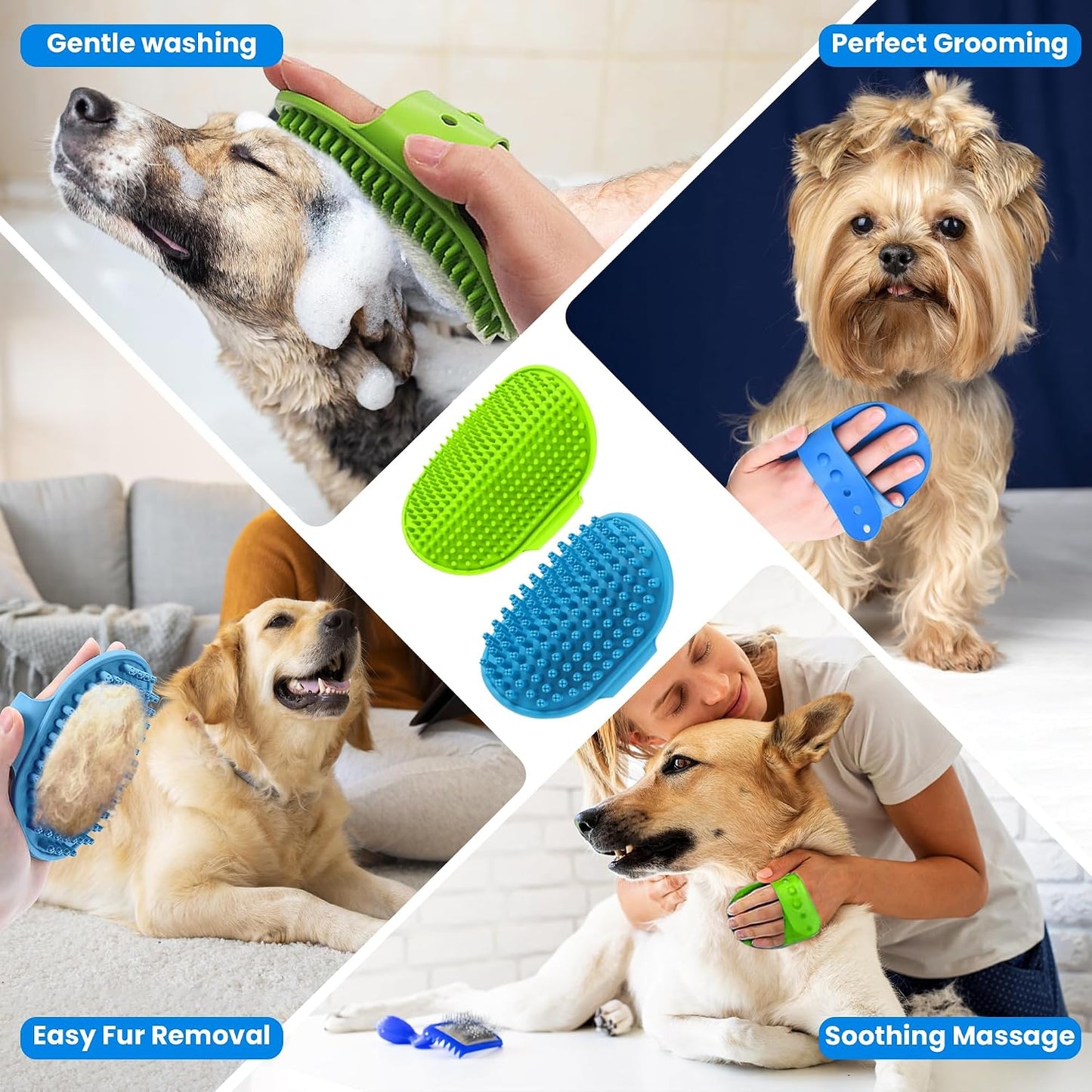 Finger toothbrushes for cat and dog oral hygiene care