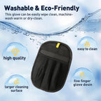 Eco-friendly pet hair removal mitt cleaning carpet and rug