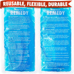 Perfect Remedy 2-Pack gel ice packs front view for injury relief