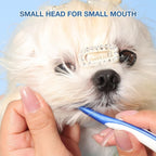 Misself 360-degree silicone pet toothbrush for gum massage