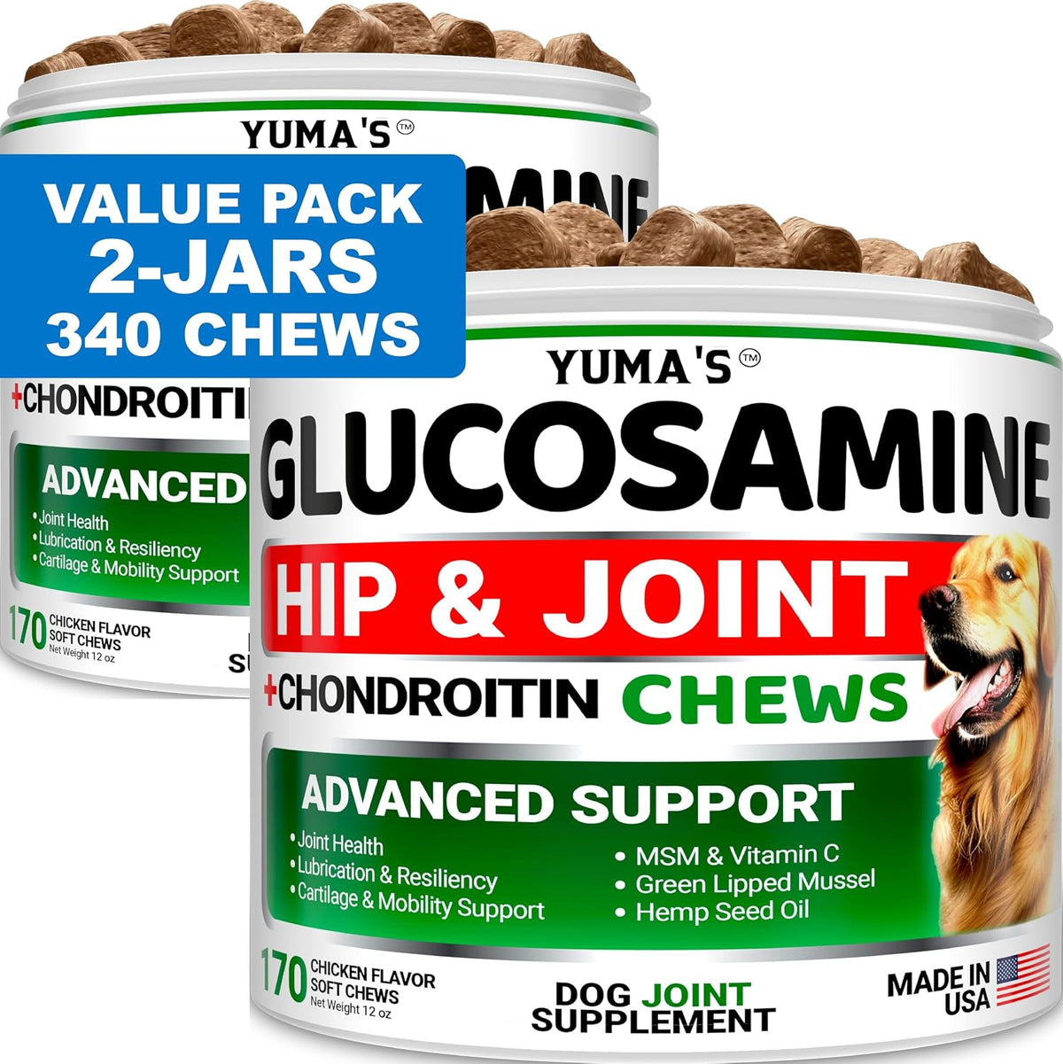Hemp Calming Chews for Dogs - 240 Treats - Advanced Dog Calming Chews - Anxiety Relief Supplement Treats with Melatonin - Sleep Aid for Separation, Barking, Stress, Hip and Joint Support Made in USA - Image 9