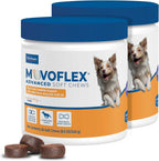 Authentic imported MovoFlex advanced canine joint supplement product photography.