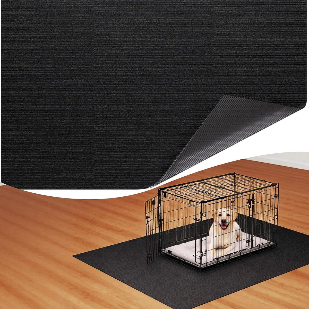 Heliospark dog crate mat 24x36 front view