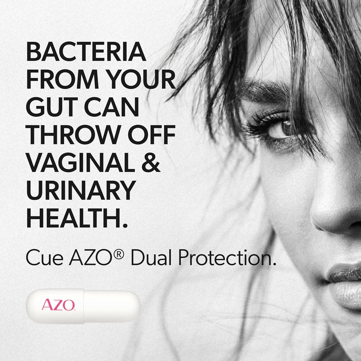 AZO feminine wellness support supplement container