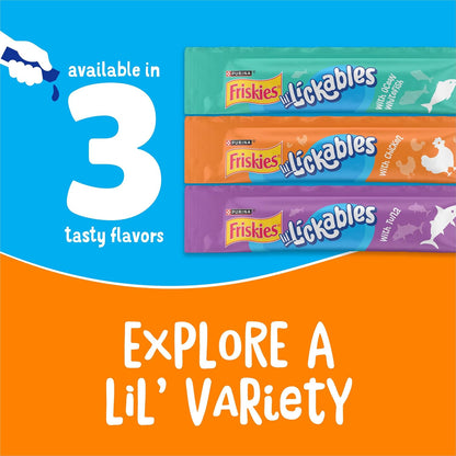 Purina Friskies Lil' Lickables with Chicken Lickable Cat Treats - 16 oz (Pack of 32) - Image 9