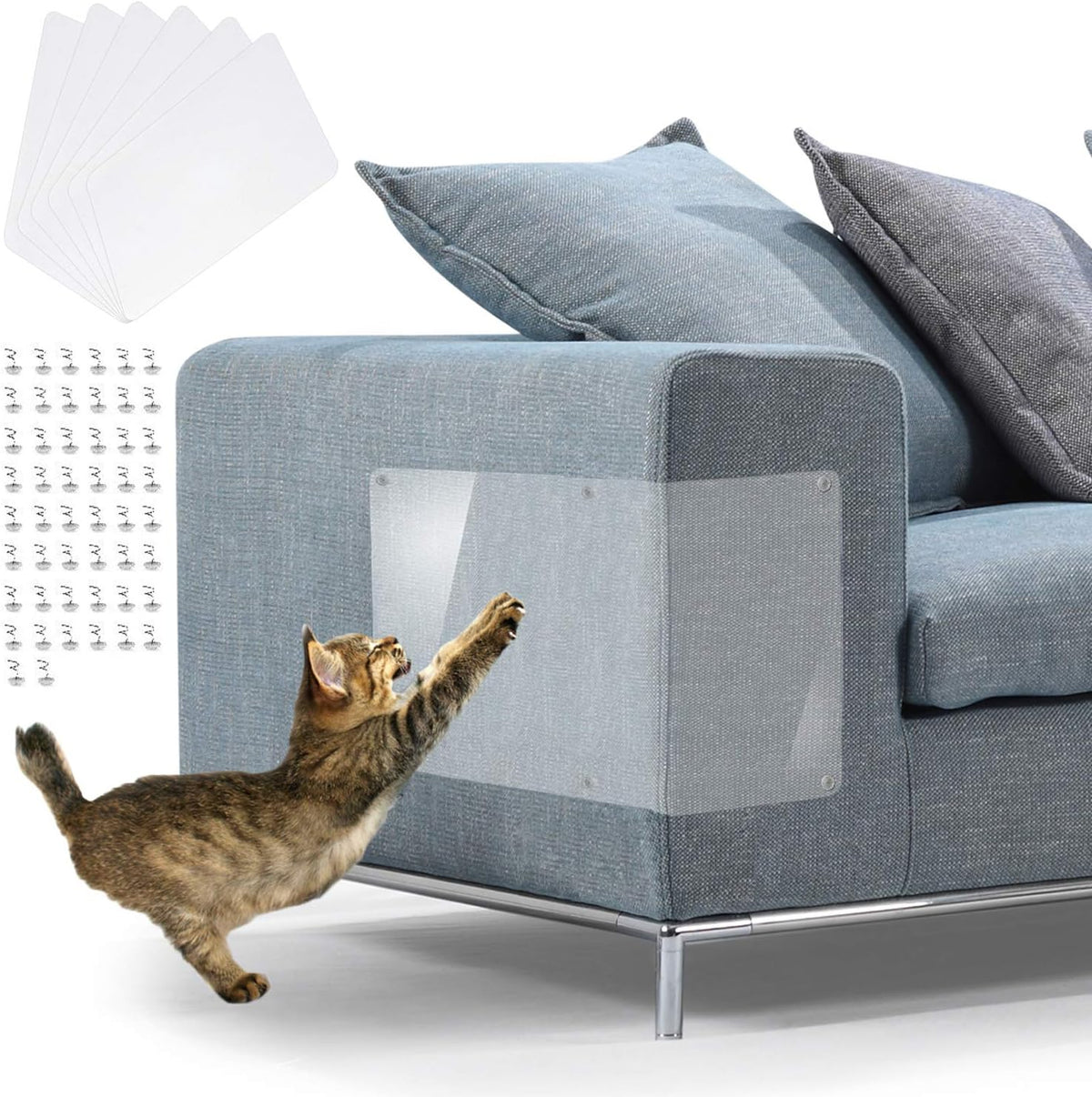 In Hand clear furniture protector set components and accessories