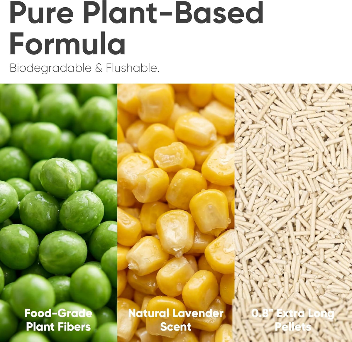 Fukumaru natural plant-based tofu litter pellets close up