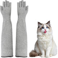 NCXFTP Cat Gloves Bite Proof front view genuine pet handling gloves