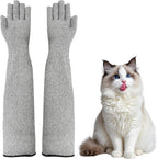 NCXFTP Cat Gloves Bite Proof front view genuine pet handling gloves