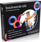 Framar Backwards Bib disposable salon cape box front view