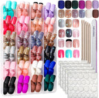 Fandamei press on nails kit 576 piece set front view