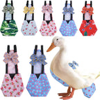 2 Pack Chicken Diapers for Hens, Roosters, Diapers for Ducks, Ducklings, Reusable Pet Diaper with Bow Ties Waterproof Poultry Nappies Pet Clothes for Geese Pet Ducks-Camouflage&Red,L - Image 11