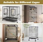 Hpmjz reusable bird cage net accessory in white color