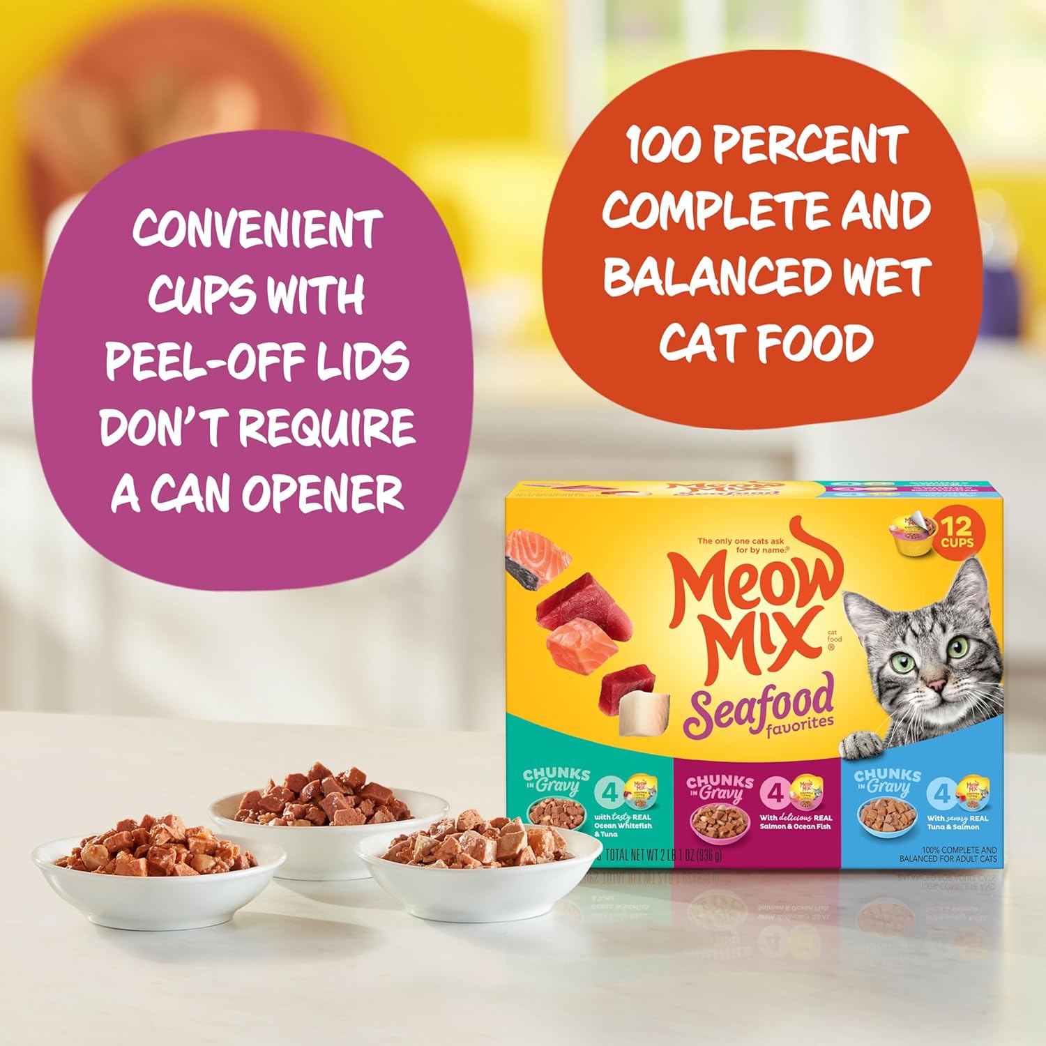 Meow Mix Seafood Variety Pack Packaging in India