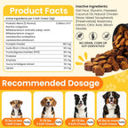 Side view of Weallin gut health chews for dogs