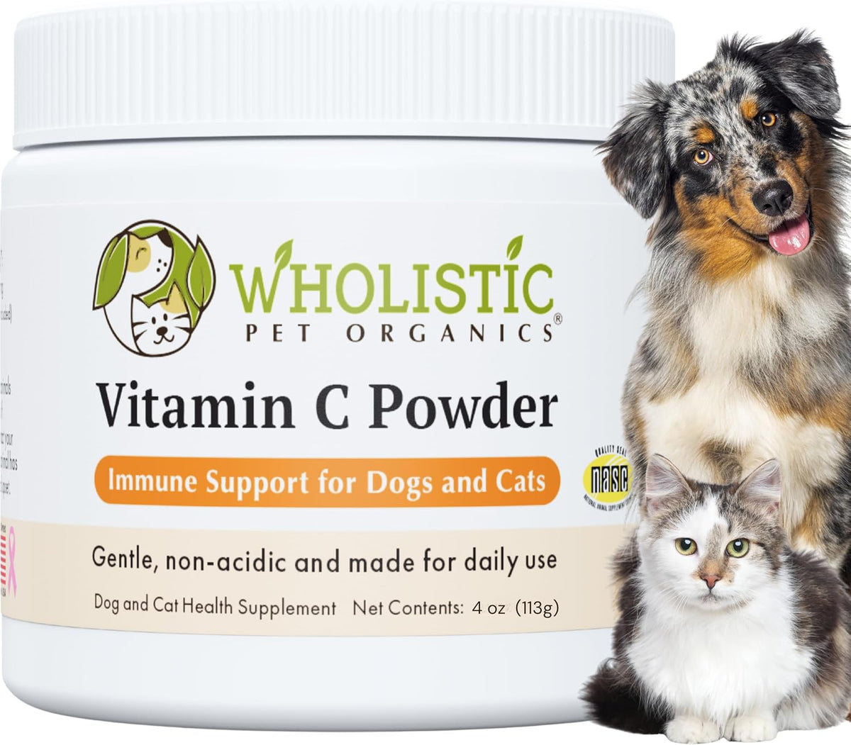 Wholistic Pet Organics Vitamin C Powder for Dogs & Cats - Cat & Dog Allergy & Itch Relief - Vitamin C Immune Support Supplement - Itchy Skin Support for Seasonal Dog Allergy Relief - 8 oz - 227 Scoops - Image 10