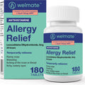 WELMATE Levocetirizine Dihydrochloride 5mg 180 tablets bottle front view showing 24 hour allergy relief labels.