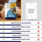 Pettiny heavy duty litter bags tied shut with drawstrings