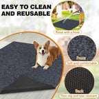 Trinka absorbent pet liner placed under a metal dog kennel