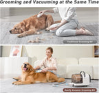 Bunfly imported dog hair vacuum cleaner with trimmer attachments