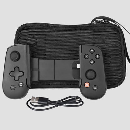 Aenllosi black durable gaming accessory storage case angle view demonstrating compact design