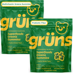 Gruns Adult Greens Gummies & Daily Multivitamin, Prebiotic Fiber, 28 ct - Image 11