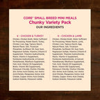 Wellness CORE natural ingredient dog food pouches for small dogs