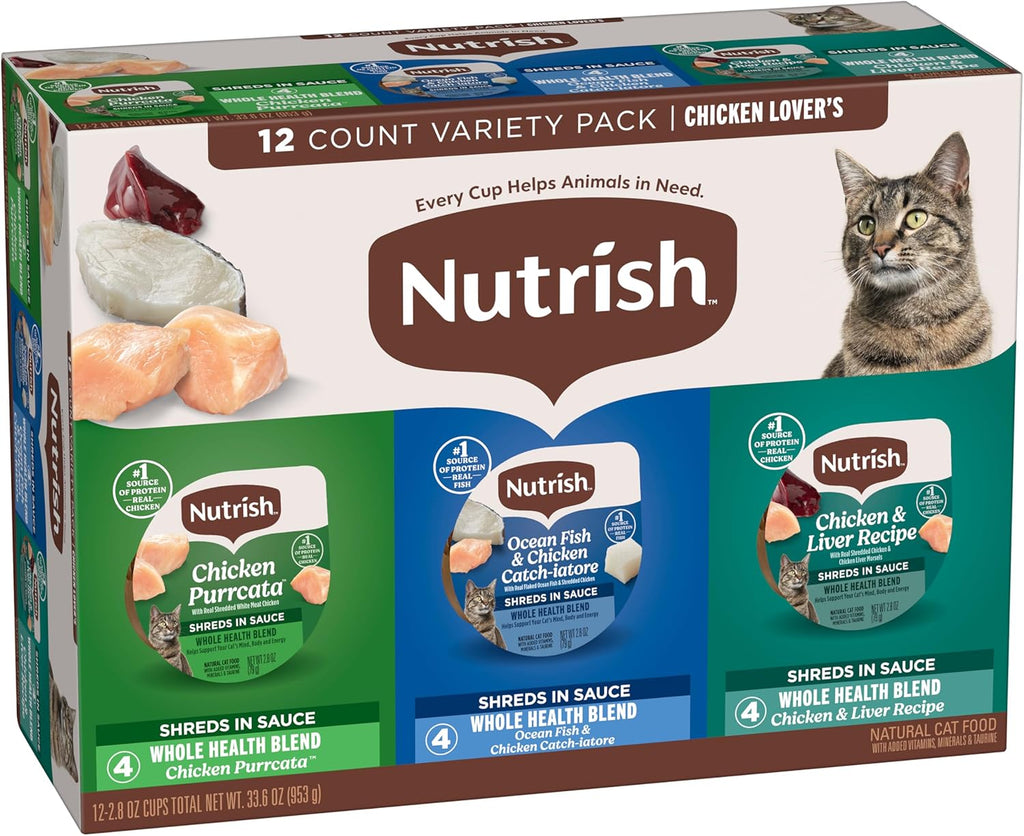 Nutrish chicken lovers variety pack cups arrangement