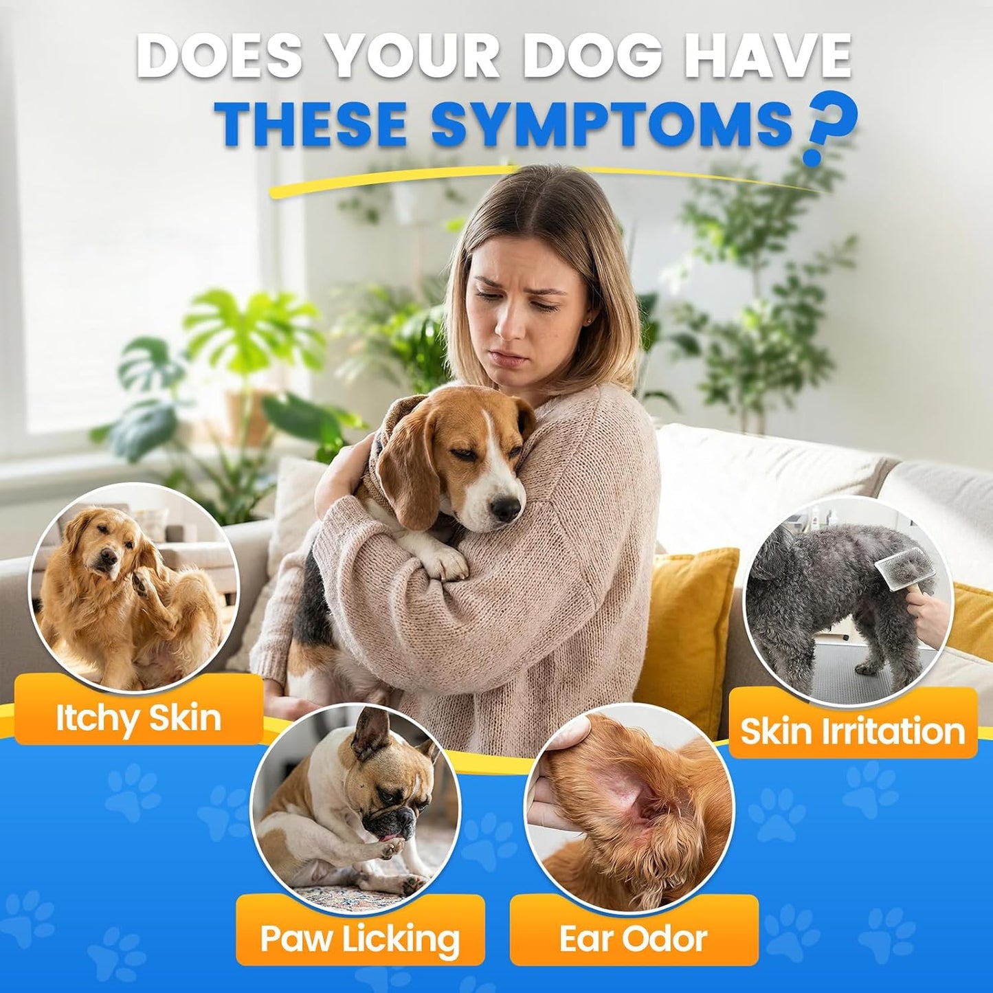 Bacon flavored liquid dog allergy relief supplement close up