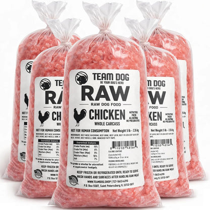 Team Dog Raw Frozen Dog Food | 65% Beef Muscle, Organ Meats, Herring & Green Tripe for Dogs | All Natural Grain Free Dog Food for Optimal Health, Digestion & Coat | 24 x 1lb Rolls - Image 9