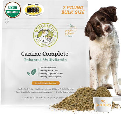 Wholistic Pet Organics Canine Complete - Dog Multivitamin Powder - 1 Lb - Daily Dog Vitamins and Supplements for Homemade Food - Immune System, Skin, Coat & Overall Health - All Breeds - 45 Scoops - Image 13