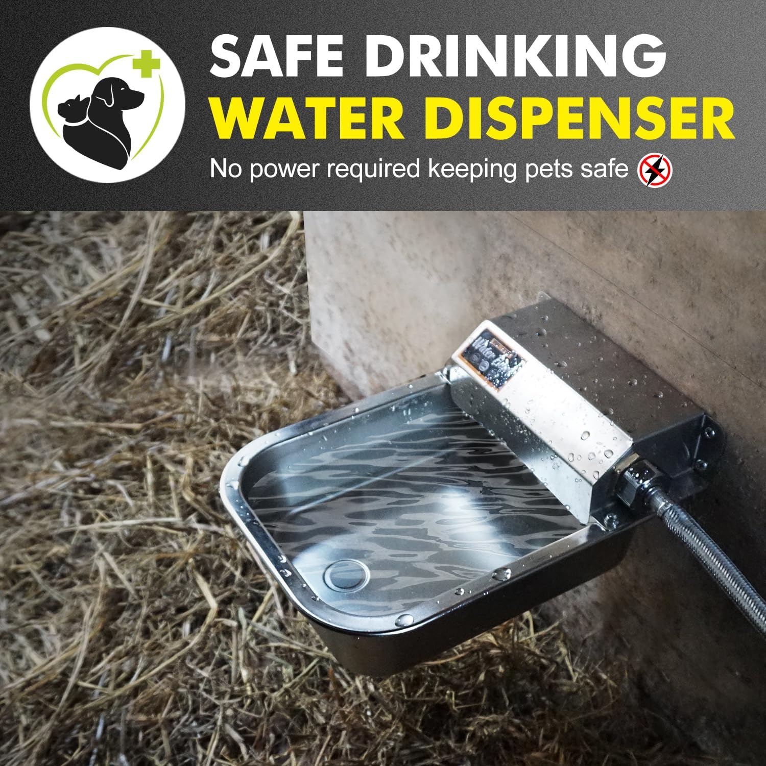PETHIND auto fill animal water feeder for chickens and livestock