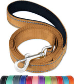 Premium imported dog walking lead with comfortable neoprene lined handle grip.