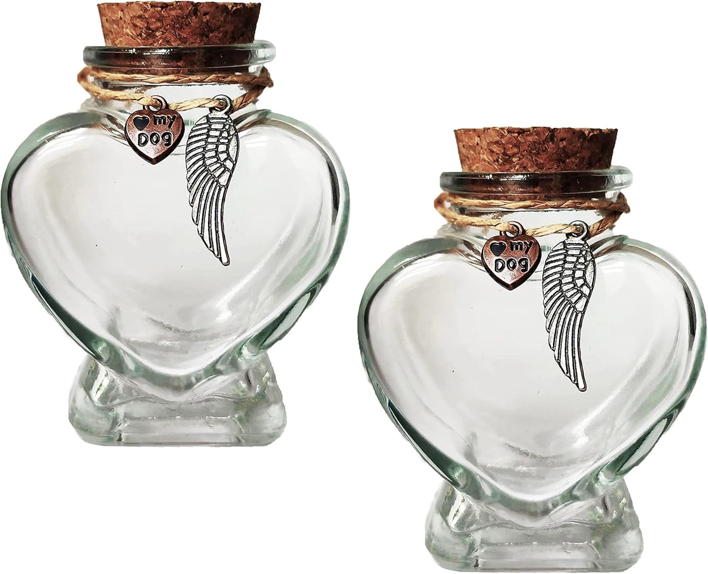Decorative pet memorial bottle on display for home tribute