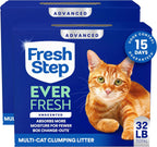 Fresh Step Advanced Ever Fresh Multi Cat Clumping Litter with Febreze Freshness, Ammonia Block Technology, Ultra Absorbent, 16 lb. Box, Pack of 2 - Image 15
