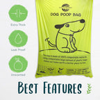 Moonygreen ASTM D6400 certified unscented dog waste refill rolls.