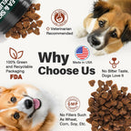 Side profile of Klomkmcl dog flea and tick chews container