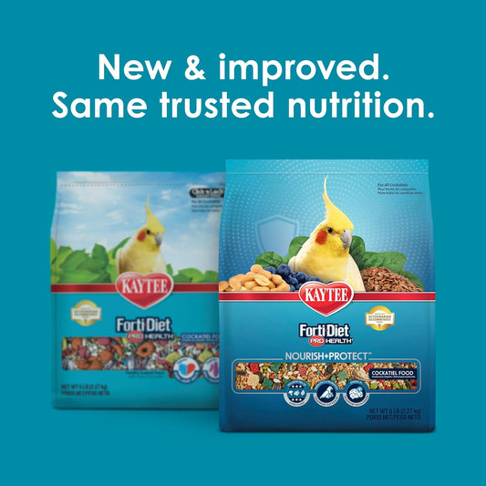 Premium imported cockatiel seed mix bag with veterinarian recommended seal