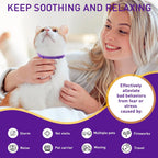 Waterproof breakaway cat anxiety relief collar close up view
