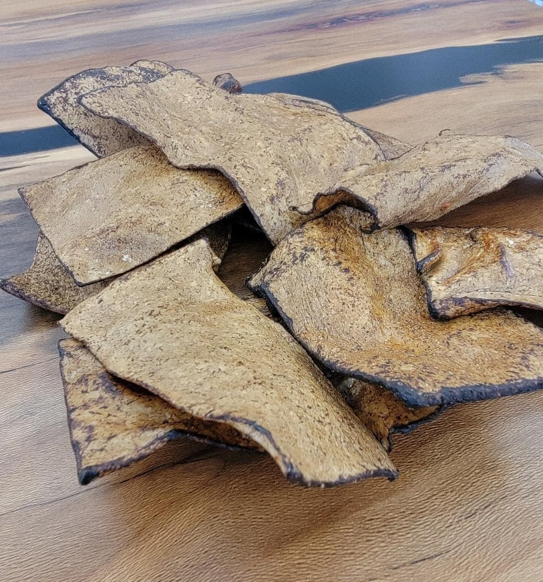 Authentic imported American pet treats close up texture view