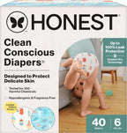 The Honest Company Comfort Dry disposable diapers front view box