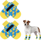 SCENEREAL Anti Slip Dog Socks to Prevent Licking Paws for Hardwood Floors, Double Sides Dog Shoes Boots & Paw Protectors for Hot/Cold Pavement, Dog Grippy Booties for Small Medium Large Senior Dogs - Image 13