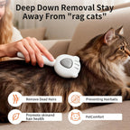 Ziofy pet grooming brush with release button mechanism