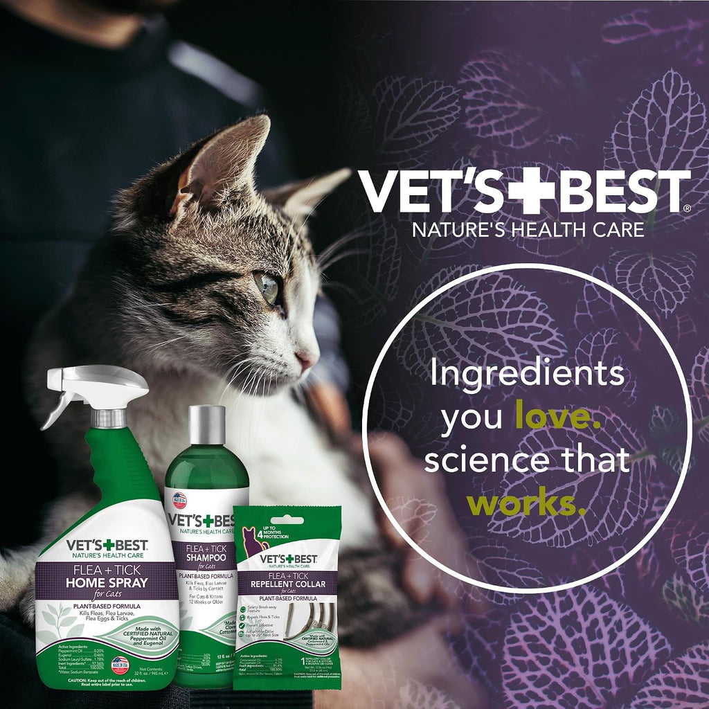 Vet's Best flea killer spray for indoor household surfaces and cat furniture