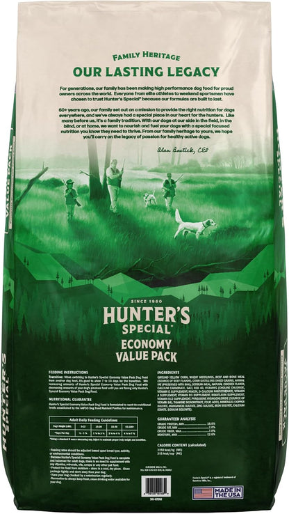 Hunter's Special Dog Food 18P 7Fat kibble packaging