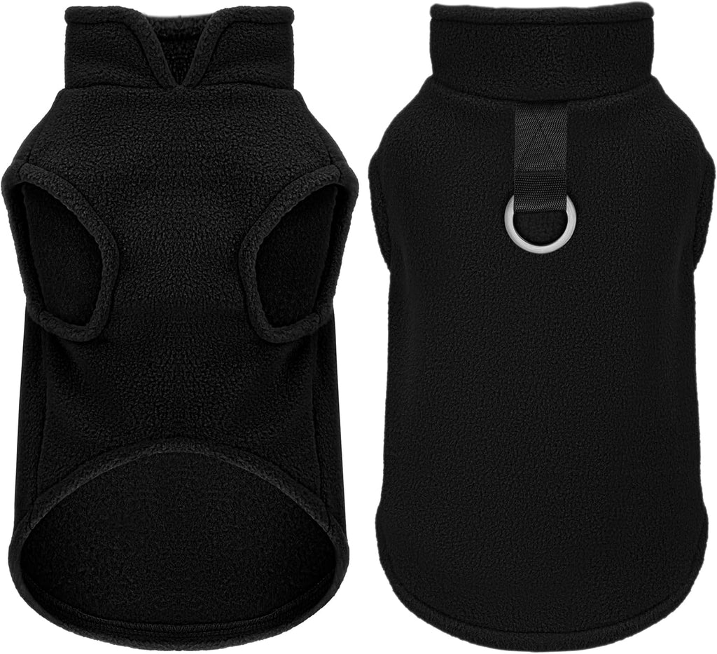 Sleeveless Pullover Fleece Vest for Small Dogs: Cozy Polyester Dog Jacket, Tank Top Sweater with Leash Ring and Armholes, Crisp, Warm, and Easy-to-Wear Design for Everyday Comfort Turquoise M - Image 11