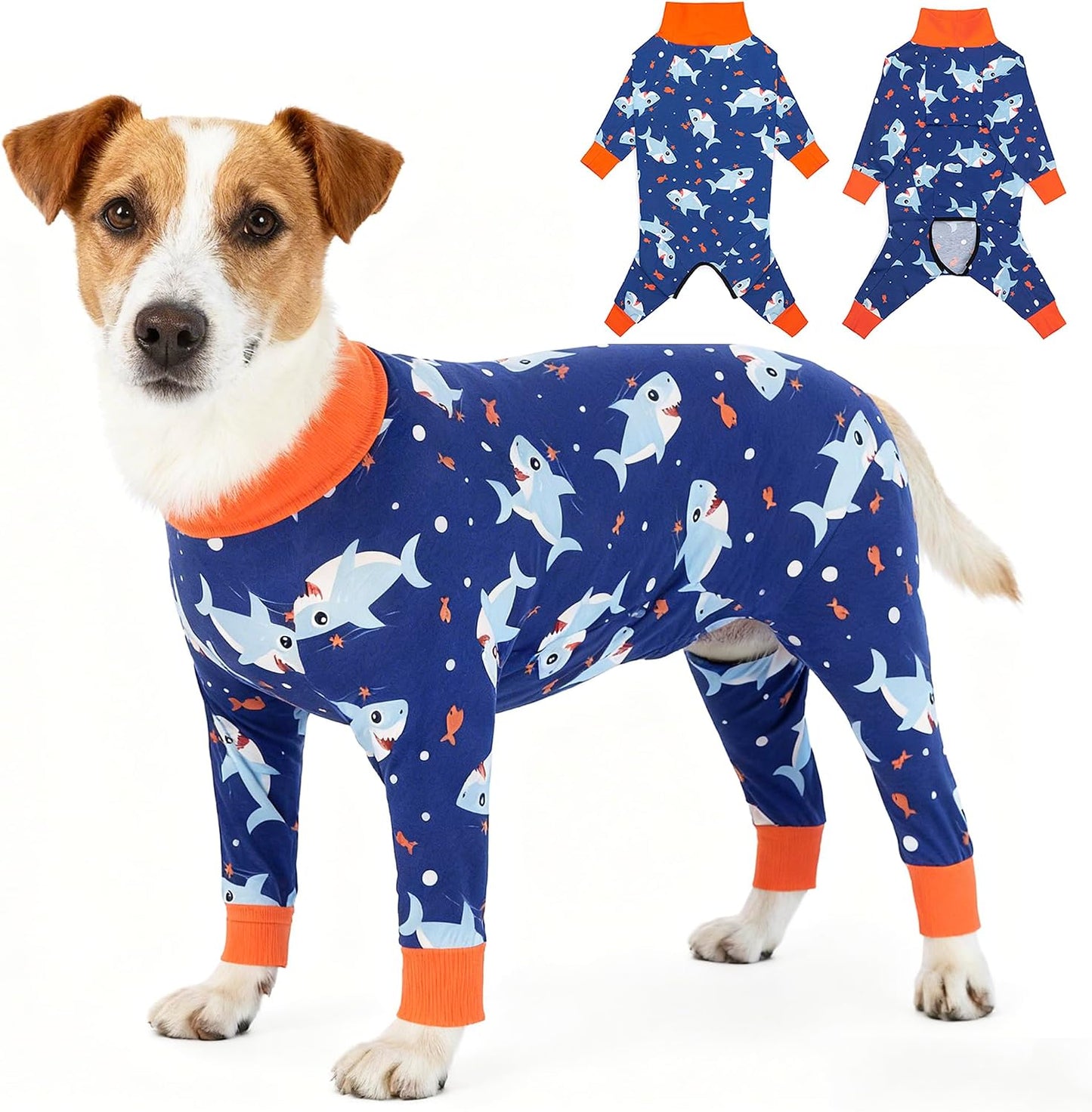Dog Recovery Suit After Surgery Female Male, Medium Large Dog Neuter Shirt Cone Alternatives Prevent Licking Surgical Onesies (Strawberry, 3XL) - Image 11