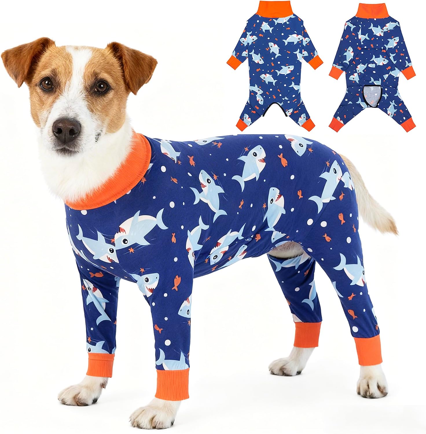 Dog Recovery Suit After Surgery Female Male, Medium Large Dog Neuter Shirt Cone Alternatives Prevent Licking Surgical Onesies (Strawberry, 3XL) - Image 11