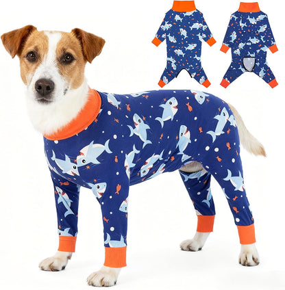 Dog Recovery Suit After Surgery Female Male, Medium Large Dog Neuter Shirt Cone Alternatives Prevent Licking Surgical Onesies (Strawberry, 3XL) - Image 11