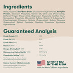 Premium USA imported pet wellness liquid food supplement with glucosamine for joints